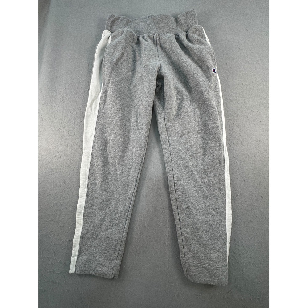 Champion Authentic Sweatpants Womens M Gray Side Stripe Detail Workout Training